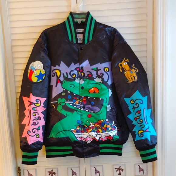 Headgear Classics Jackets & Blazers - EUC**Rugrats 100% Satin Bomber Jacket